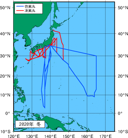 季節別観測点図