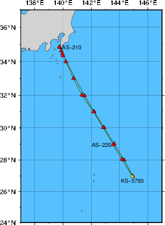 海洋観測点位置図