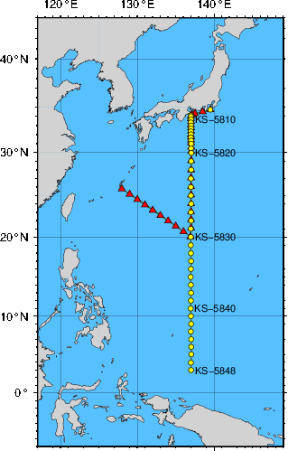 海洋観測点位置図