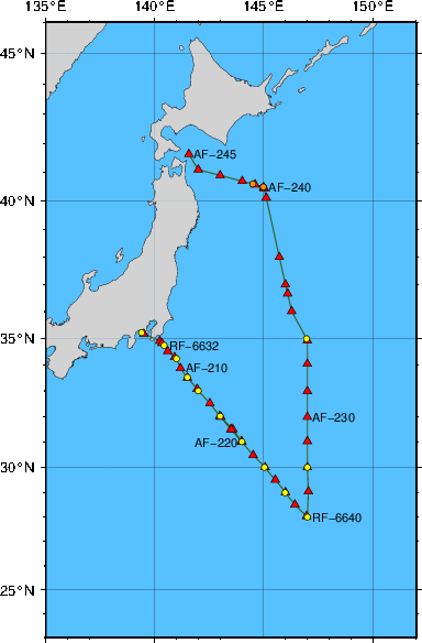 海洋観測点位置図