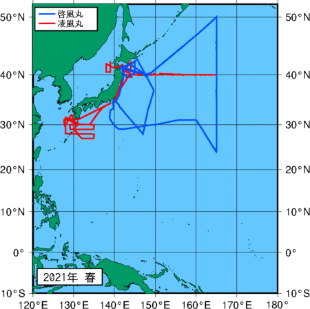 季節別観測点図