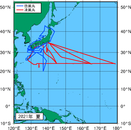 季節別観測点図