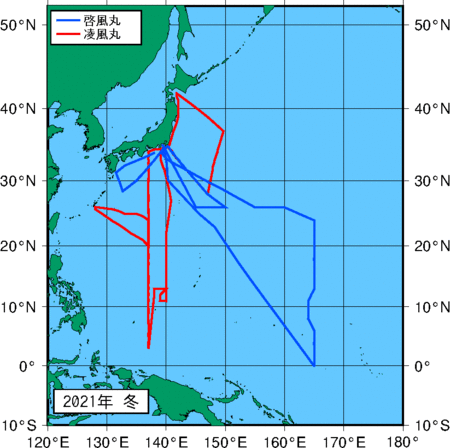 季節別観測点図