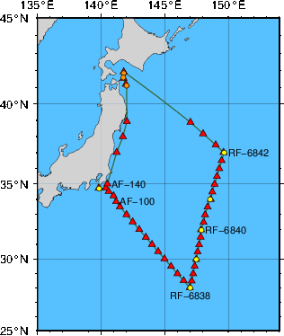 海洋観測点位置図