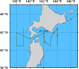 海洋観測点位置図