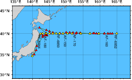 海洋観測点位置図