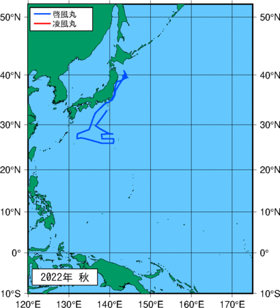 季節別観測点図