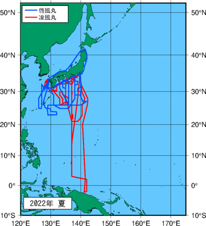 季節別観測点図