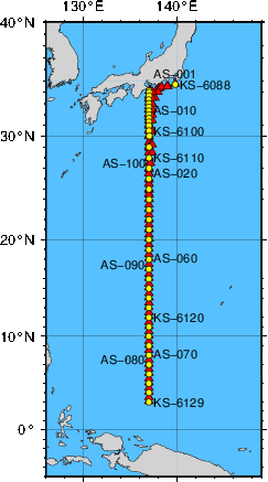 海洋観測点位置図