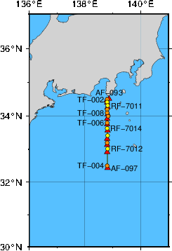 海洋観測点位置図