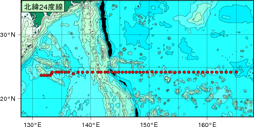 北西太平洋域測線図