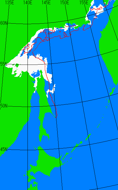 5月10日の海氷分布図