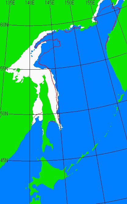 12月20日の海氷分布図