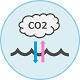 二酸化炭素と海洋酸性化のイメージ画像
