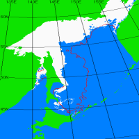 オホーツク海の海氷分布(月概況)のイメージ