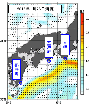 深さ50mの海流分布図