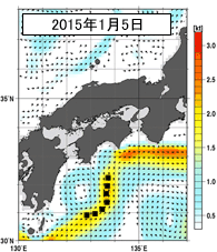 深さ50mの海流分布図