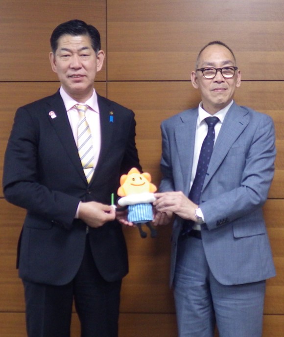 市長と気象台長