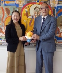 市長と気象台長