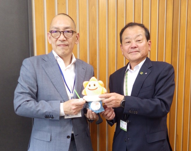 町長と気象台長