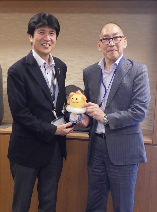 市長と気象台長
