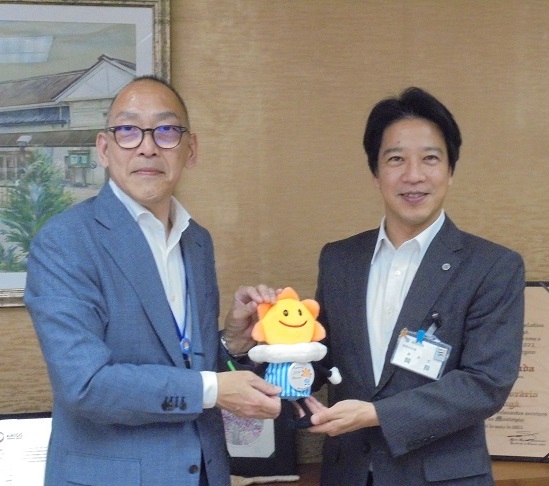 市長と気象台長