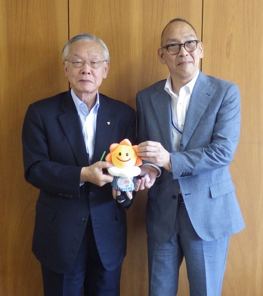 市長と気象台長