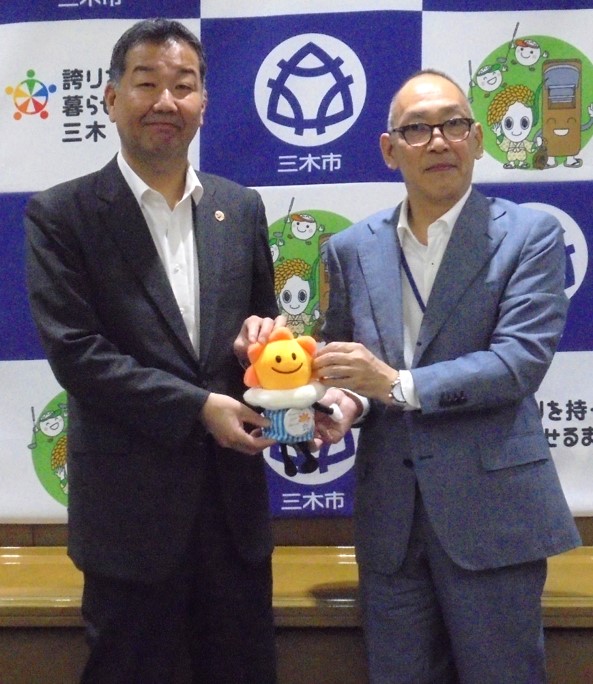 市長と気象台長