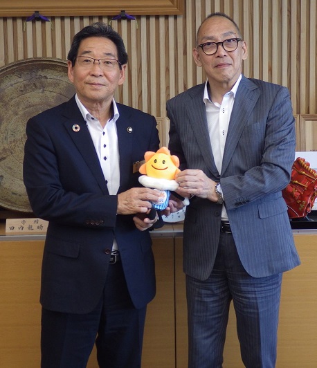 市長と気象台長