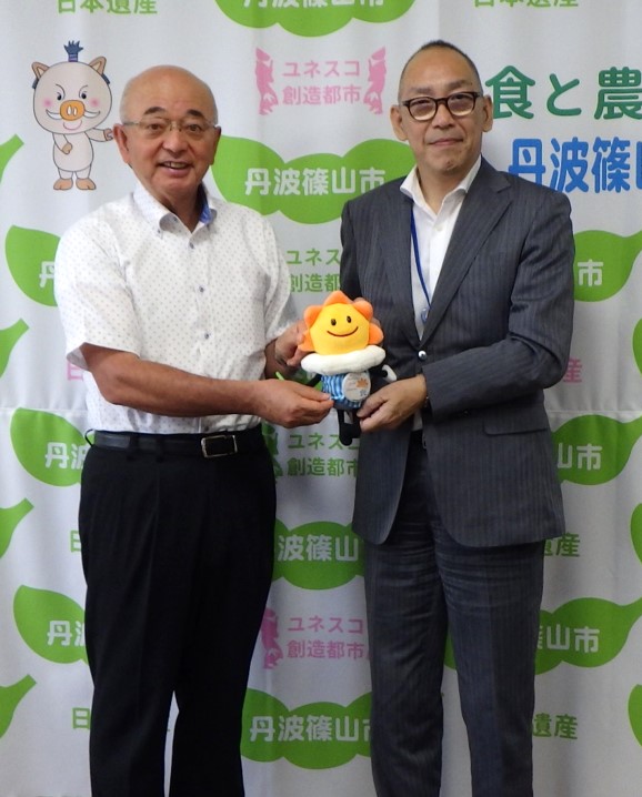 市長と気象台長