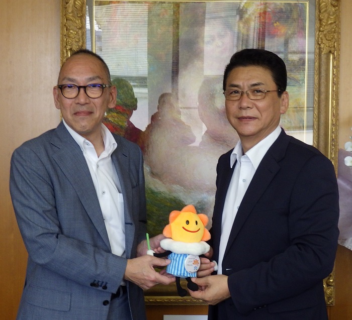 市長と気象台長