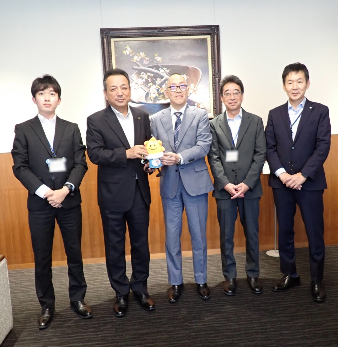 市長と気象台長