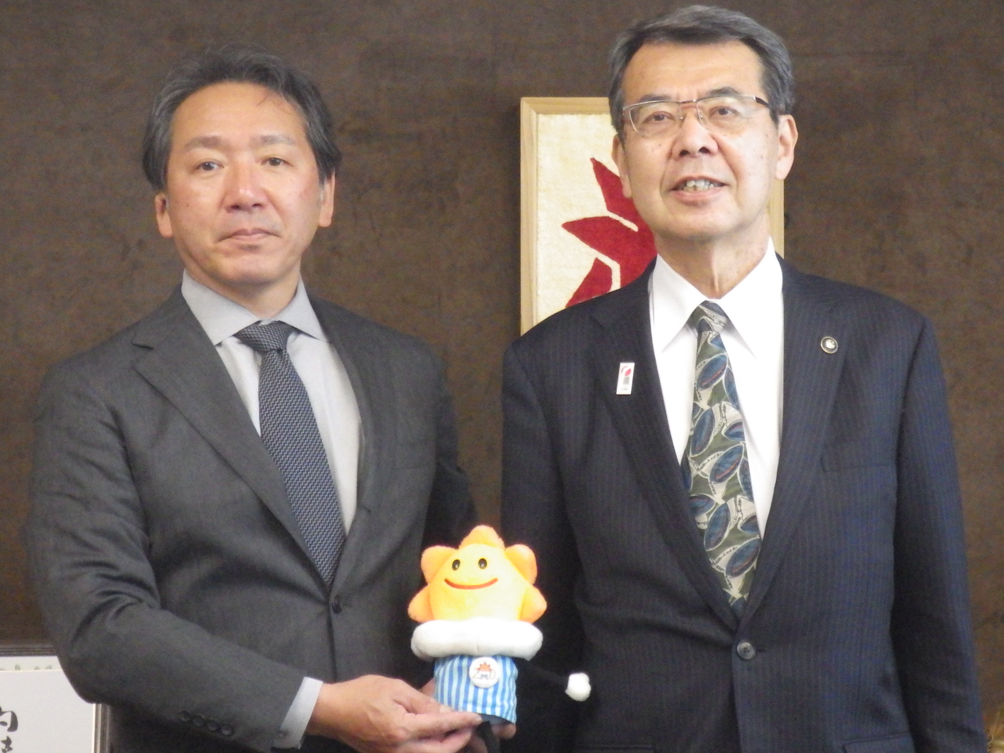 牟礼市長と気象台長