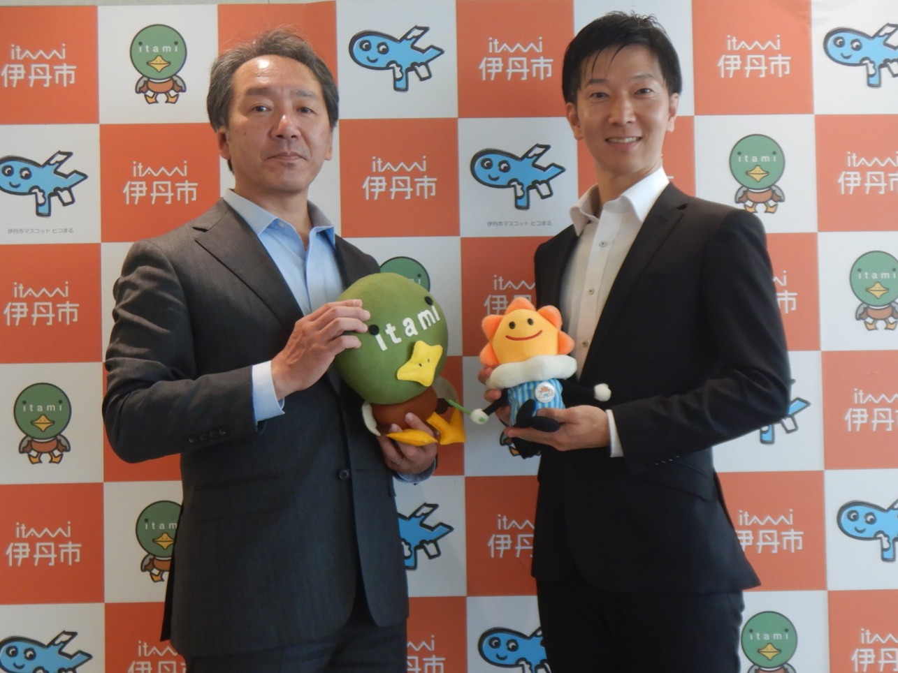 中田市長と気象台長