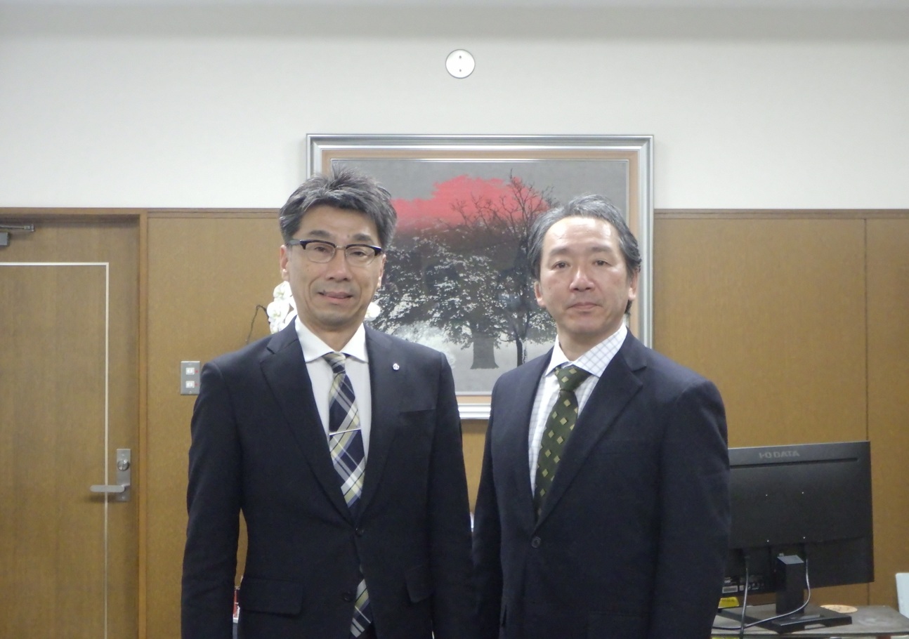 江見町長と気象台長