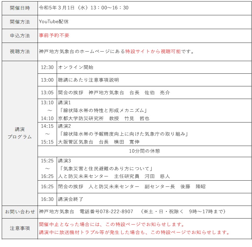 開催案内