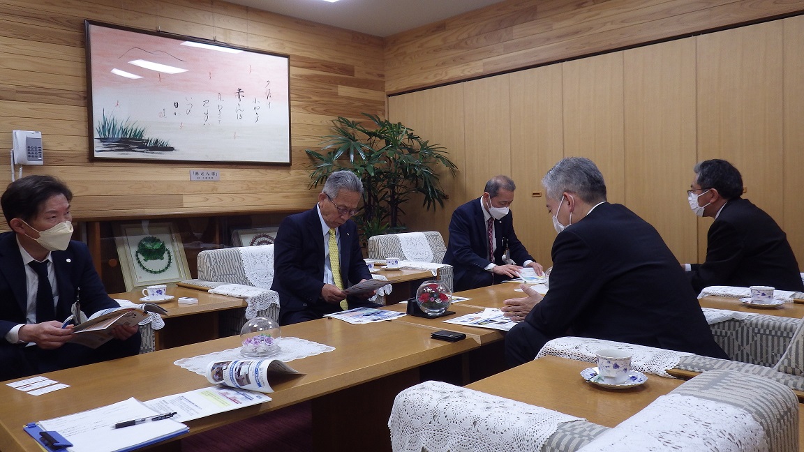 市長訪問 たつの1