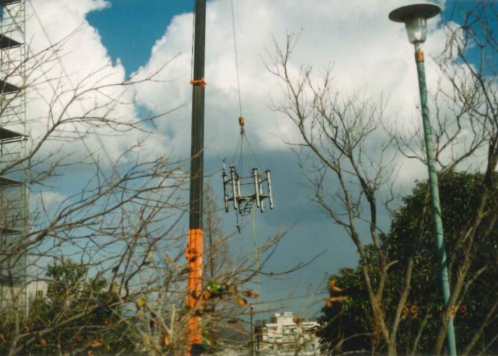 風と日照計感部撤去