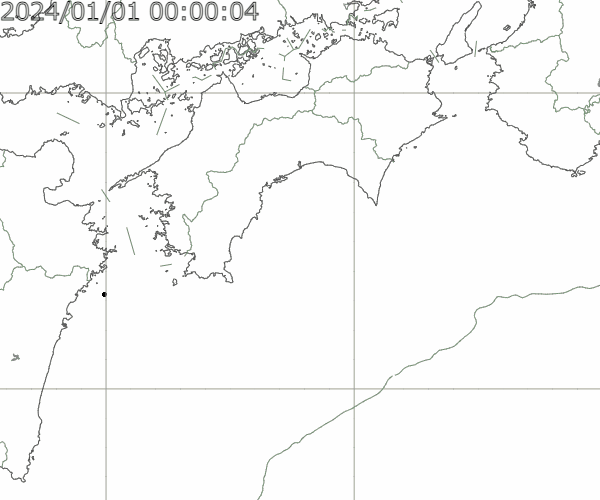高知県周辺の地震活動（2024年）