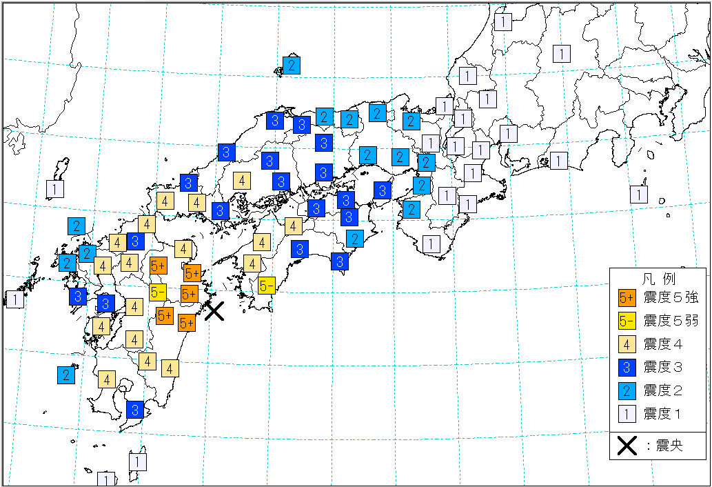 日向灘の地震(2022年)