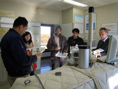 WMO scholarship recipient visit