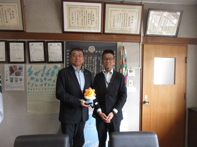 大江町長との写真