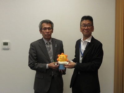 池田町長との写真