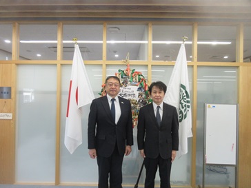 大江町長との写真