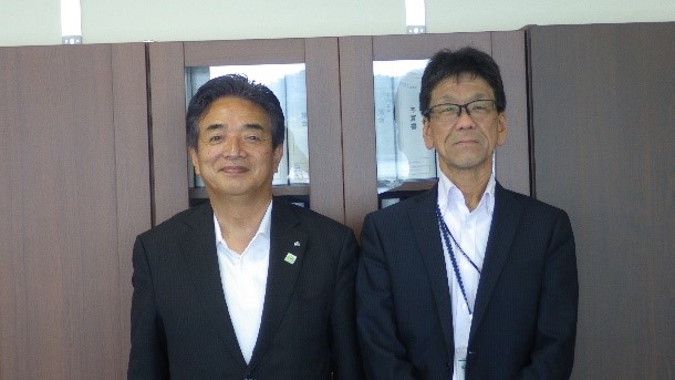 上島町長との懇談写真