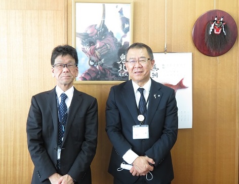 鬼北町長との懇談写真
