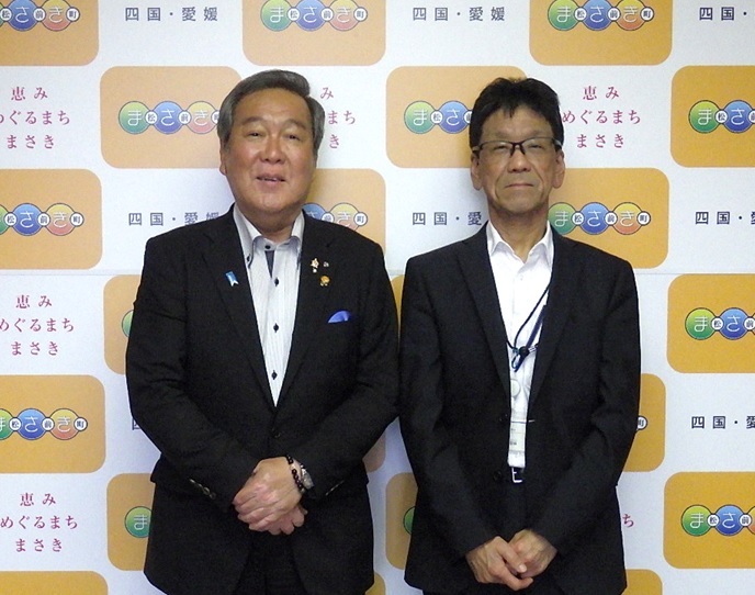 松前町長との懇談写真