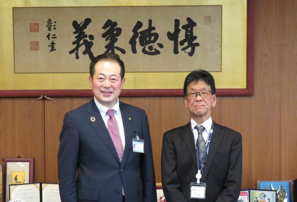 松山市長との懇談写真