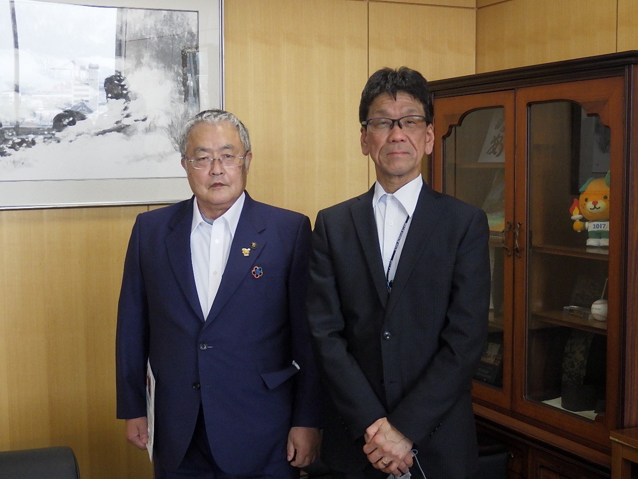 四国中央市長との懇談写真