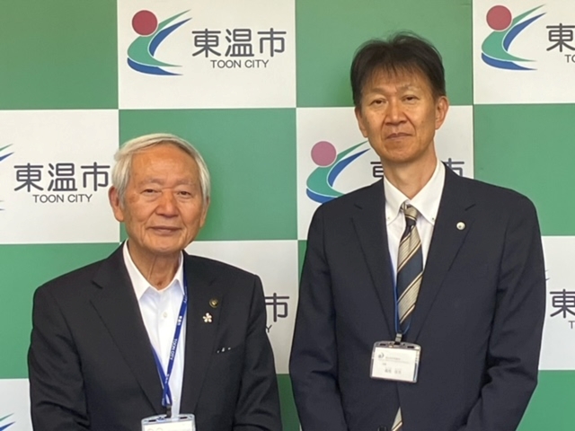 東温市長との懇談写真